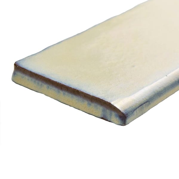 Antic Special Bullnose Pergamon 3 in. x 6 in. Satin Ceramic Wall Tile Trim