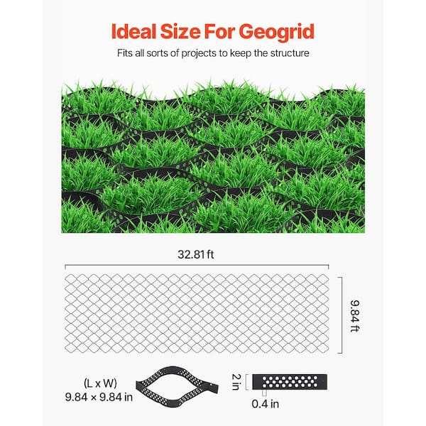 SVOPES Gravel Grid, 2 in. Depth, 32.81 x 9.84 ft. 1880 lbs. Per sq