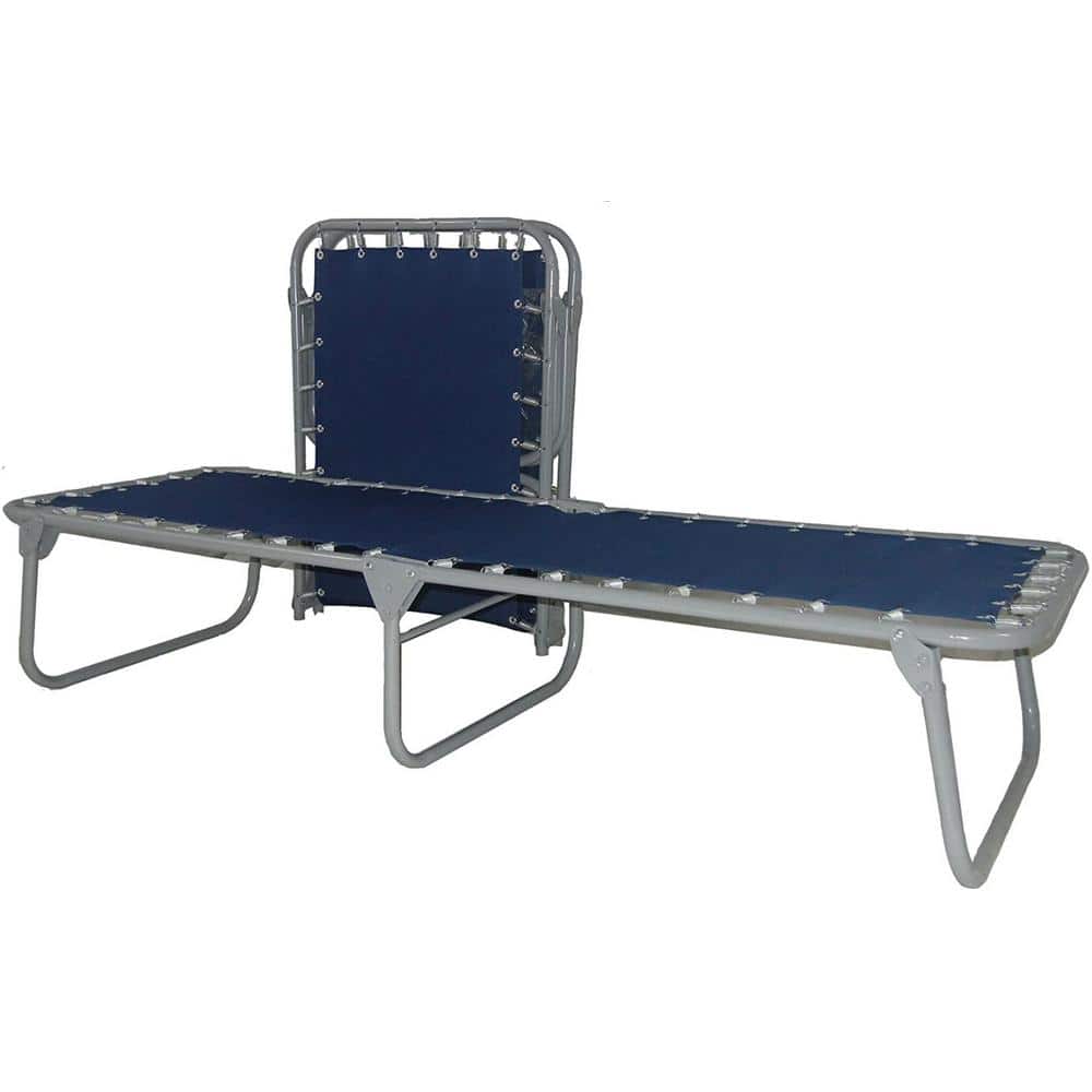 25.5 in. x 71.5 in. Foldable Economy Steel Cot with Poly/Nylon Fabric Pad