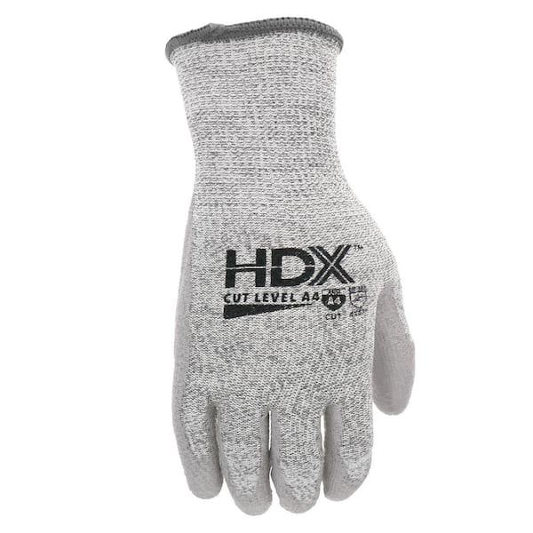 GRX Cut Resistant Gloves ANSI Level A4 | Safety Work Gloves Men Heavy Duty  | Cut Proof Mens Work Gloves with Grip (Large)