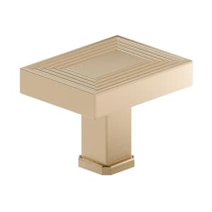 Como Collection 1-3/4 in. (45 mm) x 1-3/8 in. (35 mm) Champagne Bronze Transitional Cabinet Knob