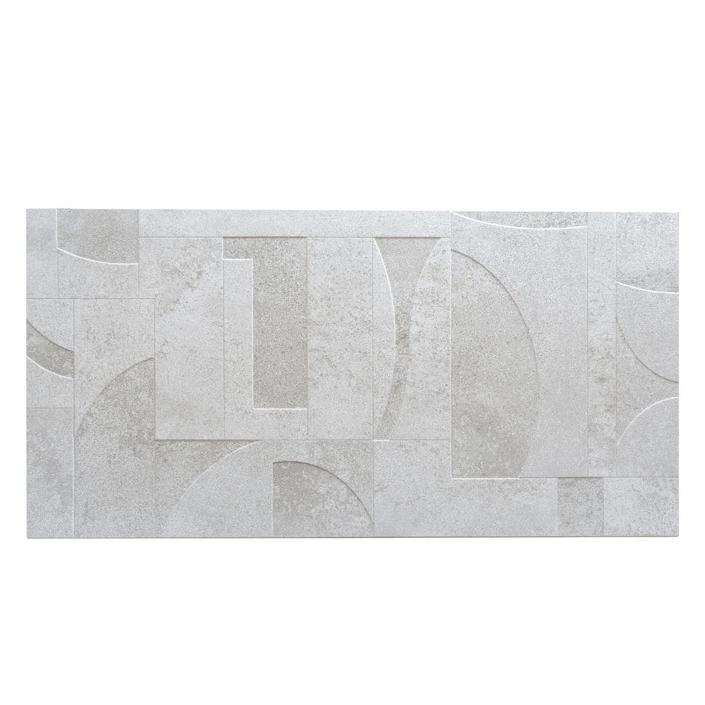 Imprint 24x48 in. Stone White Matte Color Body Porcelain Mid-Century Geometry Large Wall Tile (15.5 sq ft/case, 2-Pack) price history on PriceWatchPro
