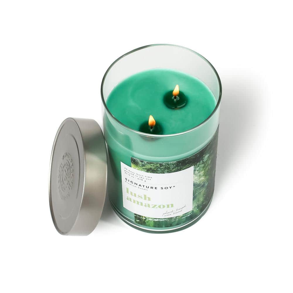 Green Soy Scented Jar Candle with Lid