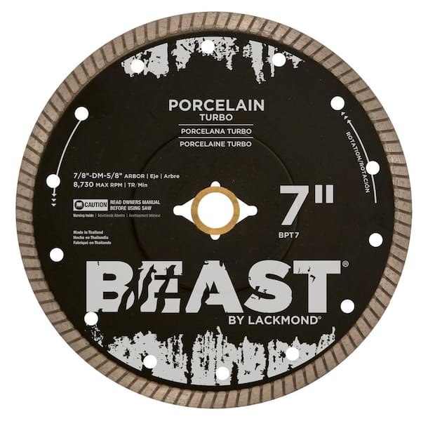 Beast 7 in. Porcelain Turbo Wet/Dry