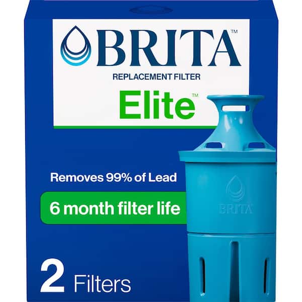 Brita Elite Water Pitcher Replacement Water Filters, BPA Free (2-Pack)