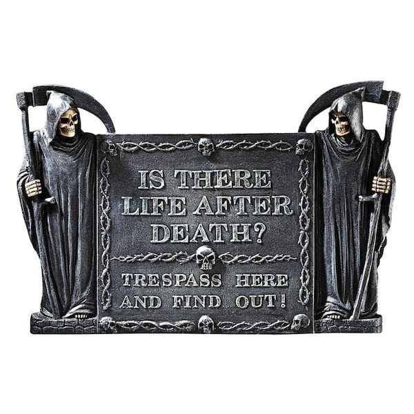 Design Toscano Life After Death: No Trespassing Novelty Wall Sculpture