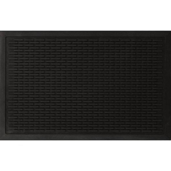 Ottomanson Waterproof, Low Profile, Non-Slip Foot Step Indoor/Outdoor Rubber  Doormat, 18 x 28(1 ft. 6 in. x 2 ft. 4 in.), Gold PD1011-18X28 - The Home  Depot
