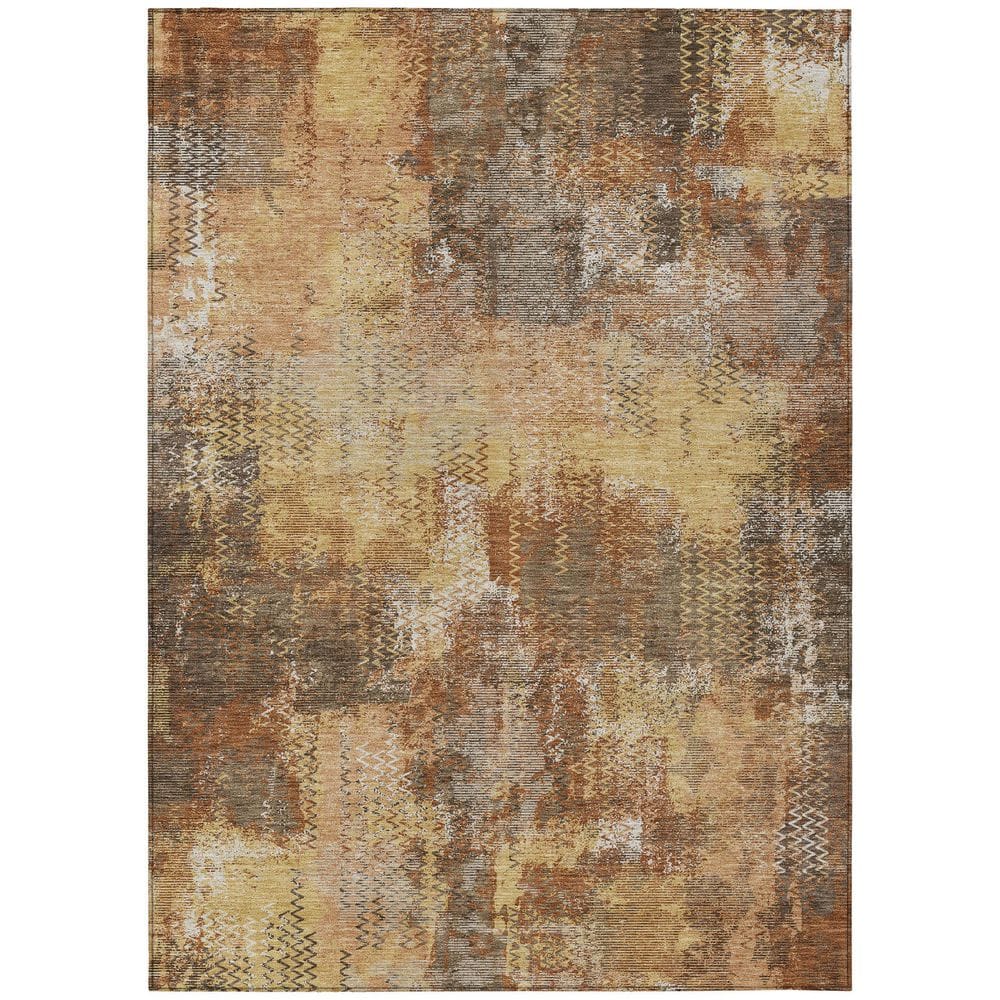 Chantille Machine Washable Indoor/Outdoor Abstract ACN2790 Copper 3 ft. x 5 ft. Area Rug price history on PriceWatchPro