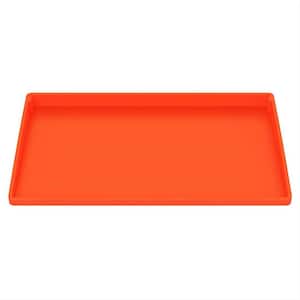 36 in. Silicone Griddle Mat Cover for Blackstone, Encompassing Coverage Food Grade Grill Buddy Mat for Patio, Orange