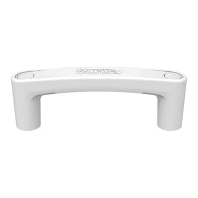 6.562 in. x 1.125 in. x 2.25 in. Nylon/Stainless Steel White EZ Grip Gate Handle
