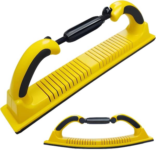 2-3/4 in x 15-3/4 in Adjustable Radius Hand Sanding File Block with Hook and Loop Backing