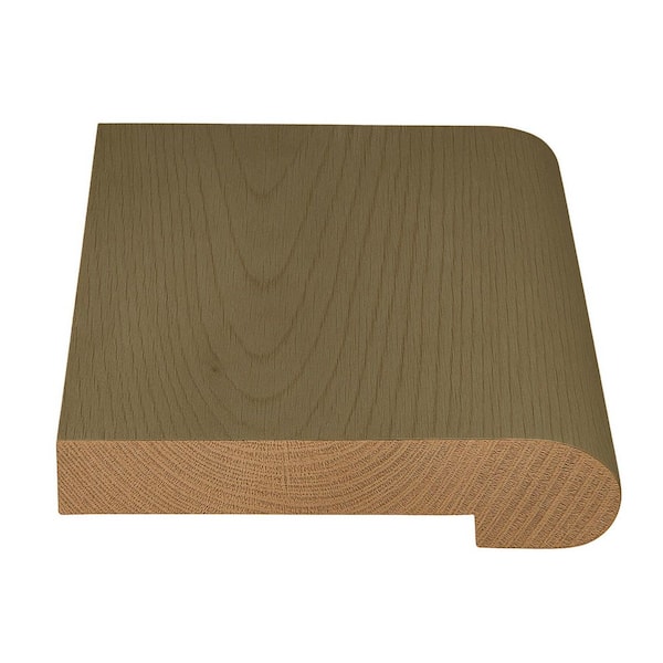 ASPEN FLOORING Purvis 1/2 in. Thick x 2-3/4 in. Width x 78 in. Length Flush Stair Nosing European White Oak Hardwood Trim