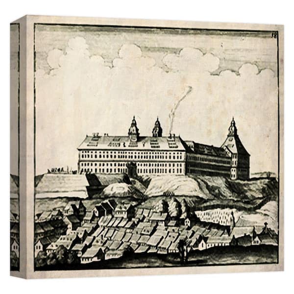 PTM Images CASTLE 3'' Canvas Abstract Wall Art 15 in. x 15 in.