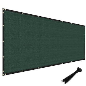 4 ft. x 30 ft. Heavy Duty Fence Screen Fabric Shade Cloth with Brass Grommtes for Garden Yard, Green
