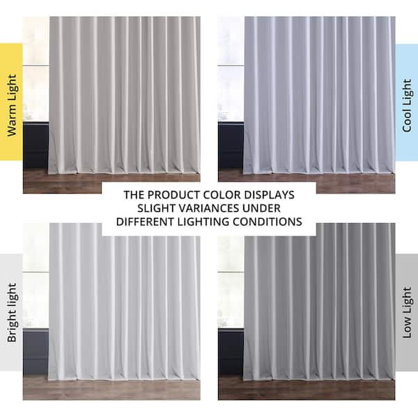 Ice Extra Wide Rod Pocket Blackout Curtain - 100 in. W x 84 in. L (1 Panel)