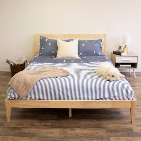 Humble Crew Walker Natural Queen Size, Low Queen Size Bed Frame