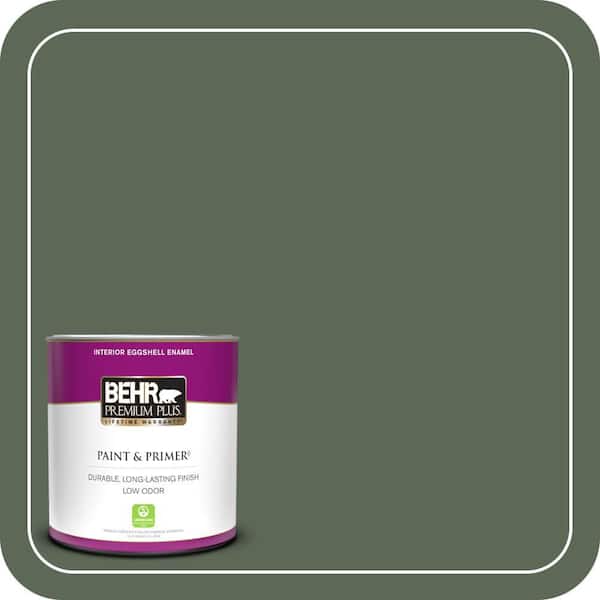 BEHR PREMIUM PLUS 1 qt. #MQ6-15 Less Travelled Eggshell Enamel Low Odor Interior Paint & Primer