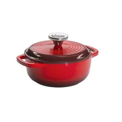 Lodge 8 Qt. Cast Iron Deep Dutch Oven with Lid and Bail Handle L12DCO3 -  The Home Depot