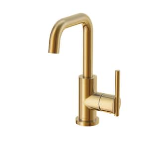 Parma 1-Handle Deck Mount Bathroom Faucet with Metal Touch Down Drain in Brushed Bronze