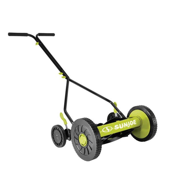 Sun Joe 14 in. Classic Quad Wheel 9-Position Manual Walk-Behind Reel Mower