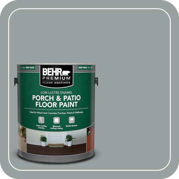 1 gal. #HDC-SM16-02 Grey River Rock Low-Lustre Enamel Interior/Exterior Porch and Patio Floor Paint
