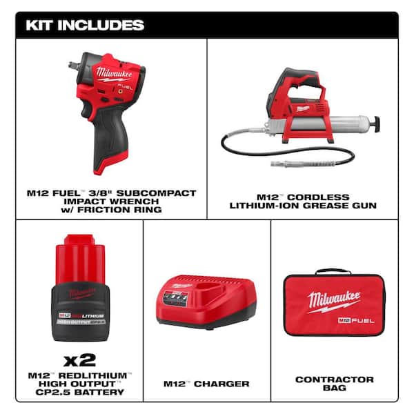 Magic Powered Rife Milwaukee M12 FUEL 12V Lithium-Ion Brushless Cordless 3/8 in ...