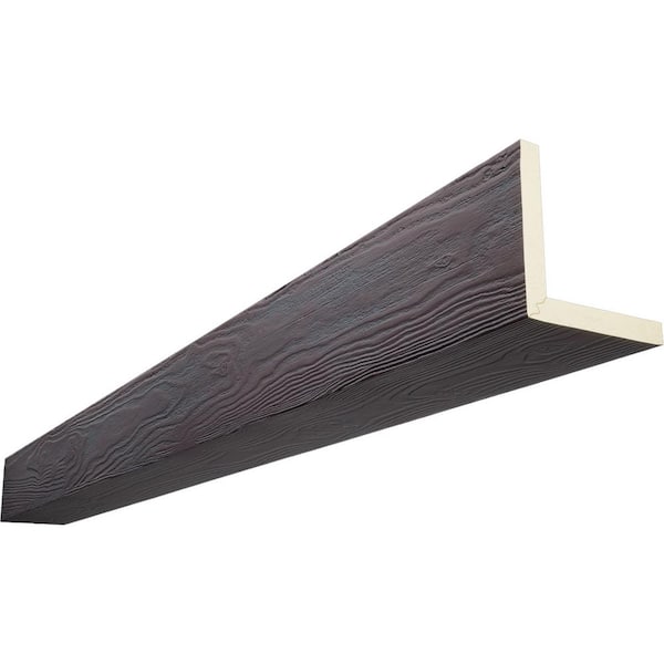 Ekena Millwork Endurathane 8 in. H x 10 in. W x 8 ft. L Sandblasted Sangria Faux Wood Beam
