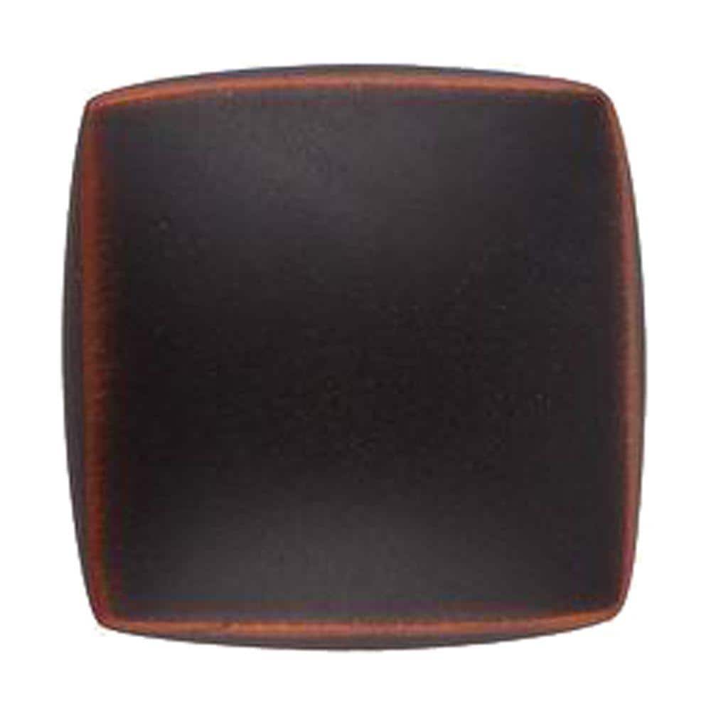 Satin Copper Square Cabinet Knob with Mounting Hardware