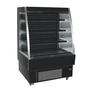 12.3 Cu. ft. Commercial Open Air Refrigerator Merchandiser in Black