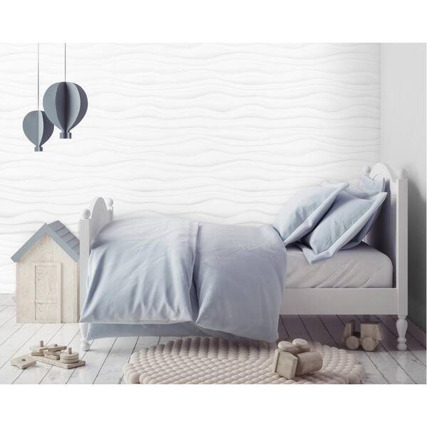 Panneaux Muraux 3D Innovera Decor By Palram - 9 Pièces Blanc 24x24 Cm - PVC Sans Soudure