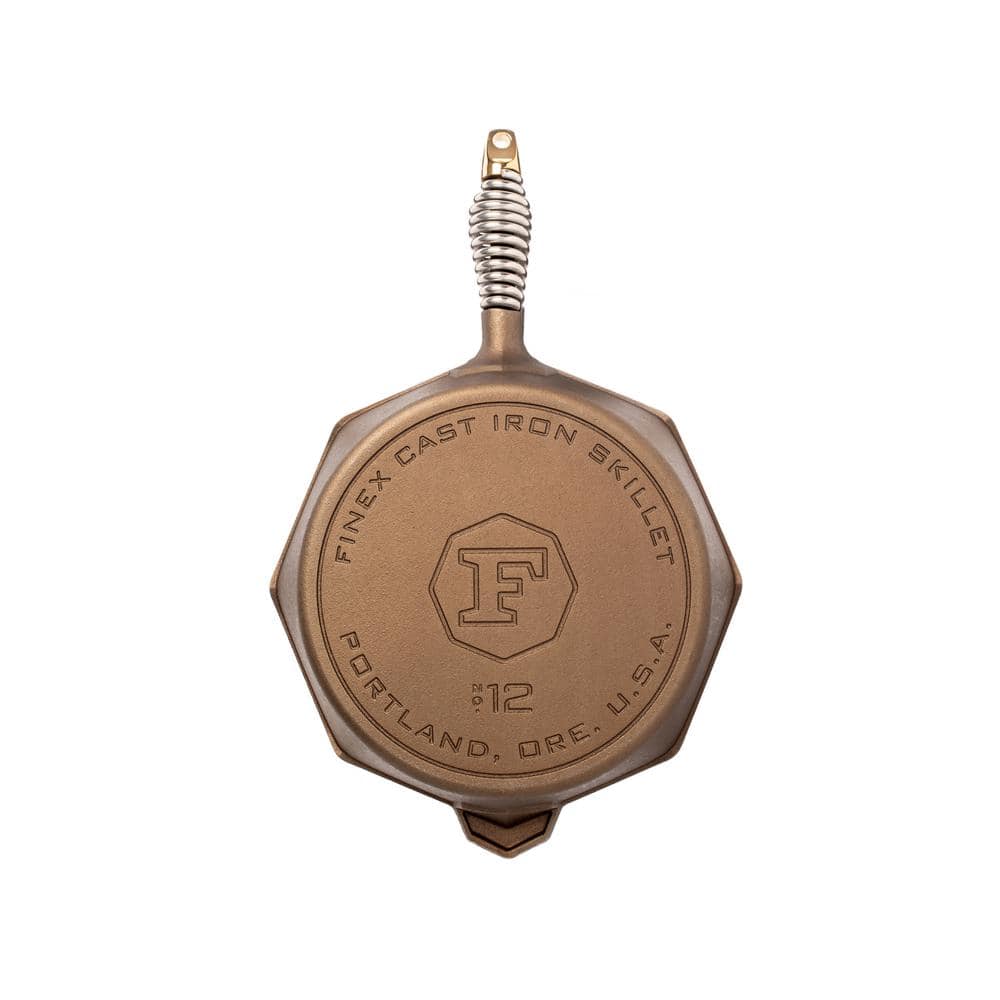 FINEX 12" Bronze Cast Iron Skillet with Stainless Steel Handle