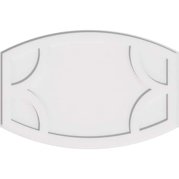 Ekena Millwork 1 in. P X 34 in. W X 22-5/8 in. H Kailey Architectural Grade PVC Contemporary Ceiling Medallion