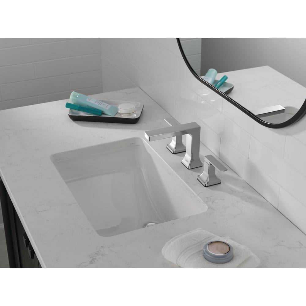 Velum Chrome Widespread Bathroom Faucet with Dual Handles