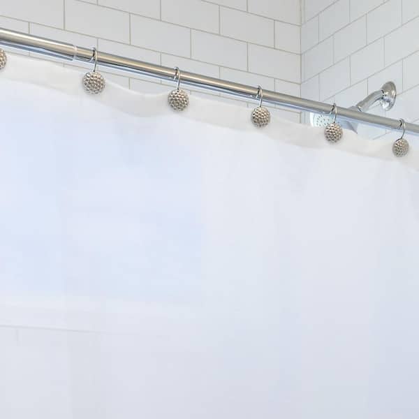 Laura Ashley Peva Shower Curtain Liner Frosty White