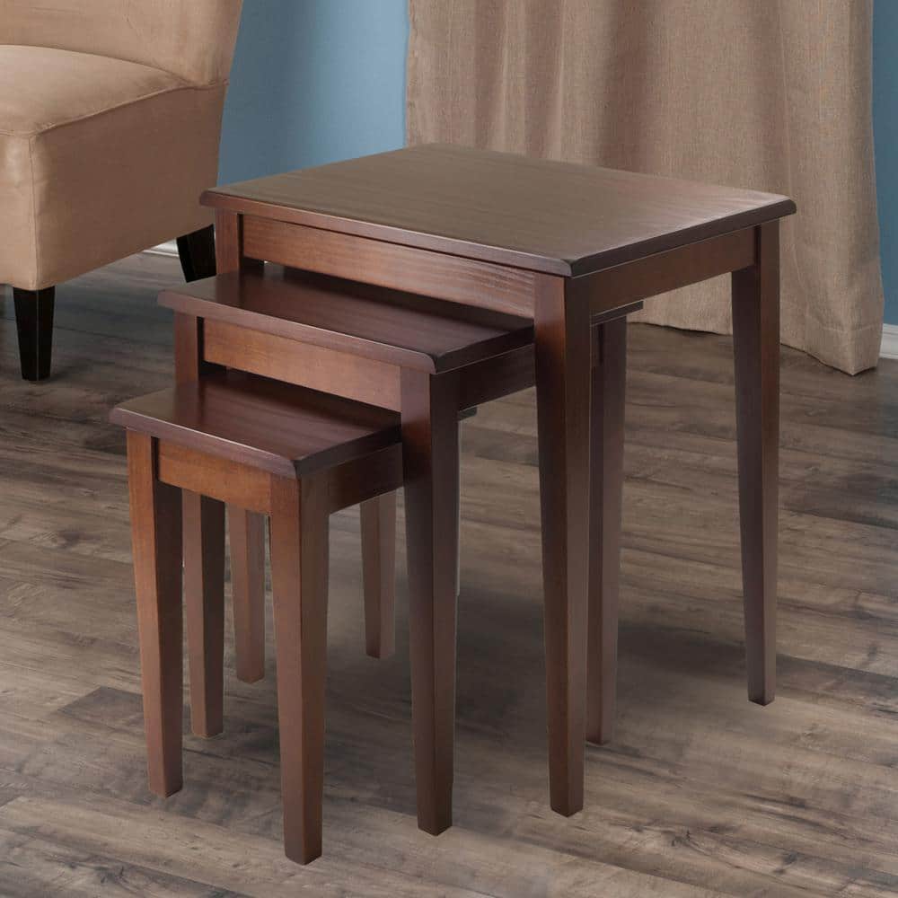 Regalia 3-Piece Nesting Table in Walnut Finish - thumbnail 6