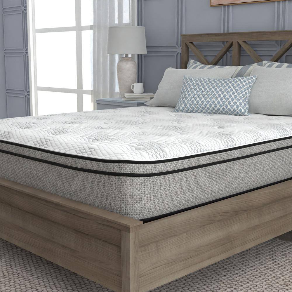 Queen 12-Inch White Hybrid Gel Memory Foam Mattress