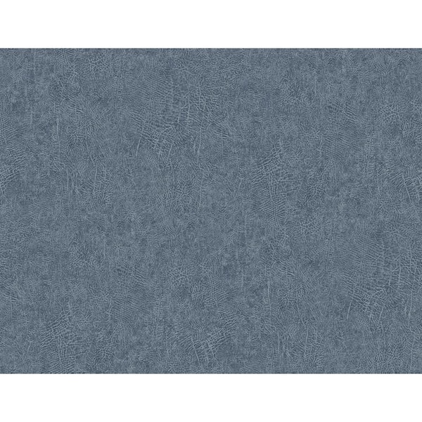 CASA MIA Leather Effect Imitation Blue Vinyl type 2 Non-Pasted Strippable Wallpaper Roll (Cover 60.75 sq. ft.)
