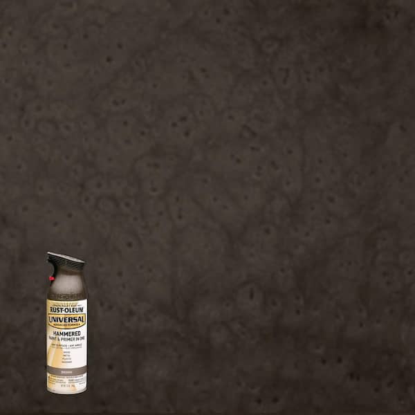 Rust-Oleum Universal 12 oz. All Surface Hammered Brown Spray Paint and Primer in One (6-Pack)