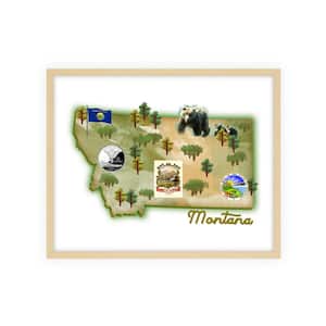 United States Collection Framed Graphic Print Travel Art Print 22 in. x 18 in.