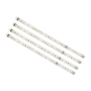 LED Under Cabinet White Strip Light (4-Pack)