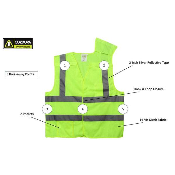 Business & Industrial Personal Protective Equipment (PPE) Mesh Hi-Vis ...