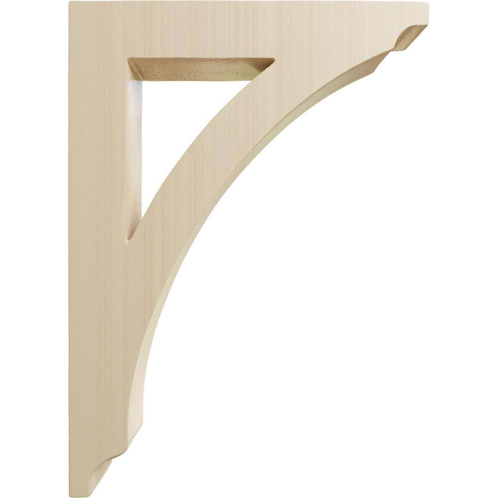 Small Rubberwood Bracket for Shelves and Countertops