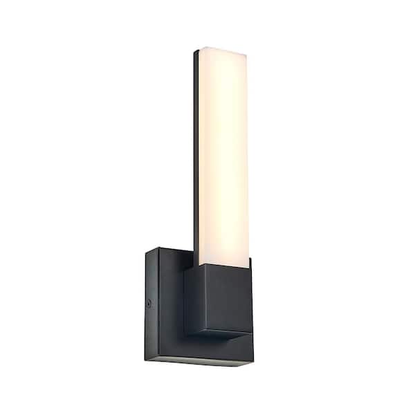 Unbranded Lillian 9 in. 1 Light Black Wall Sconce