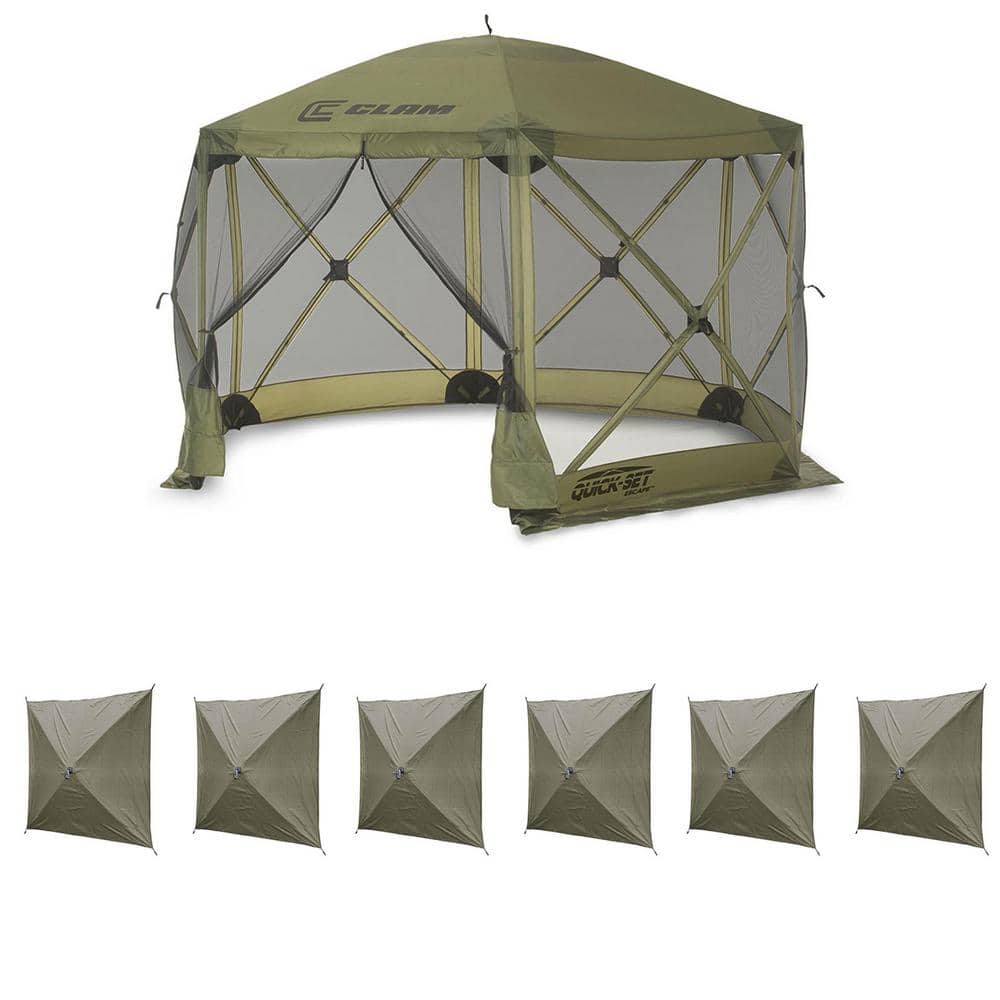 UPC 193802067125 product image for Quick Set Escape Portable Canopy Shelter Plus Wind and Sun Panels (6-Pack) | upcitemdb.com