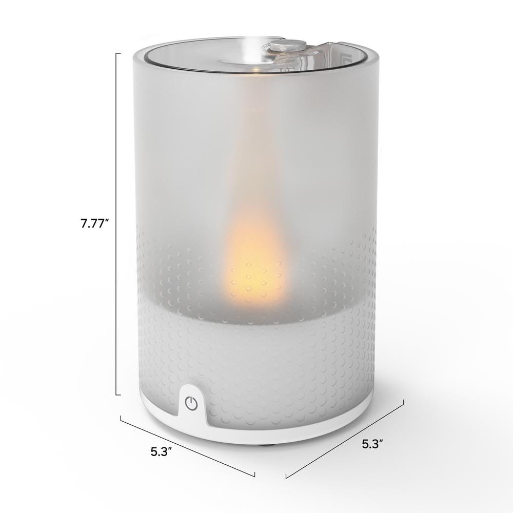 Votiv 4 White Ultrasonic Cool Mist Humidifier with Candlelight