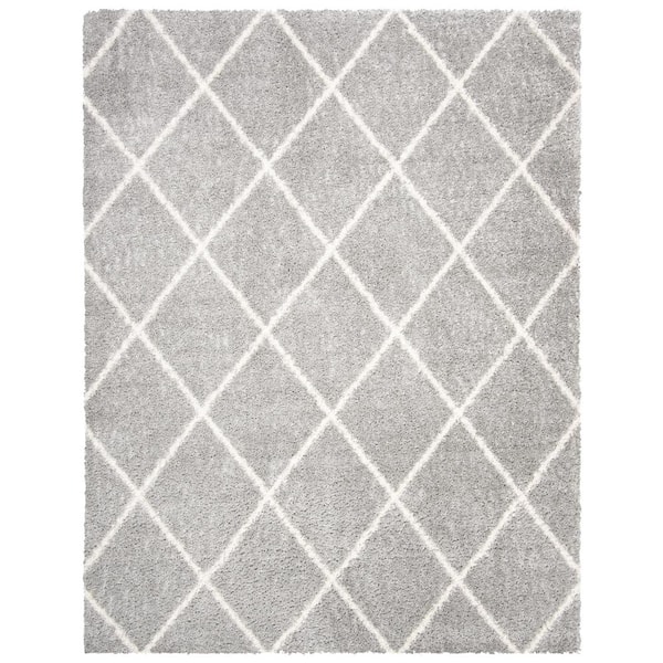 Parma 12 ft. x 15 ft. Gray/Cream Geometric Area Rug