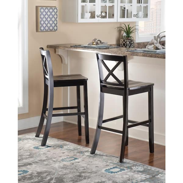 X back outlet bar stool wood