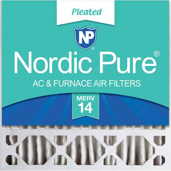 NORDIC PURE MERV 8 Pleated Plus Carbon Furnace Air Filters, 16 x 20 x 1-in, 3 count