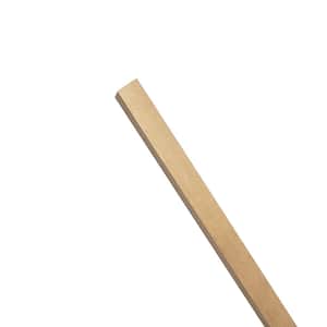 Hardwood Square Dowel - 36 in. x 0.5 in. - Sanded and Ready for Finishing - Versatile Wooden Rod for DIY Home Projects