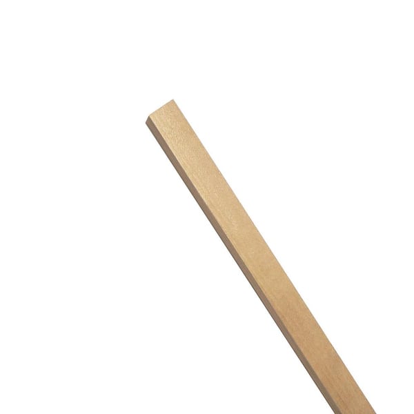 Waddell Hardwood Square Dowel - 36 in. x 0.5 in. - Sanded and Ready for Finishing - Versatile Wooden Rod for DIY Home Projects